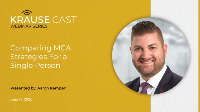 Comparing MCA Strategies for a Single Person