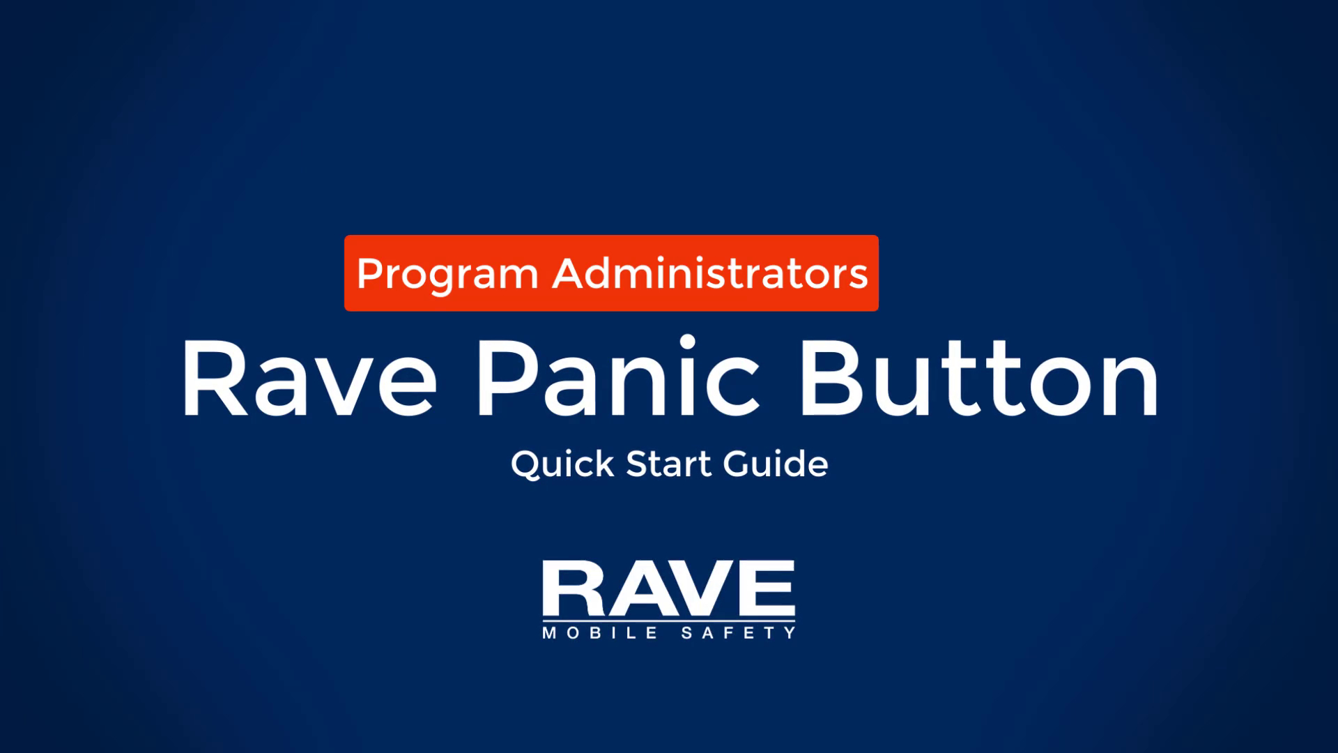 Rave Panic Button 
