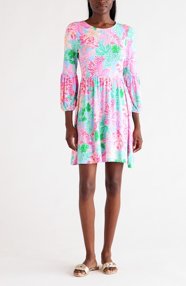 green emerald velvet dress Size 10 Lilly Pulitzer Sun Dress