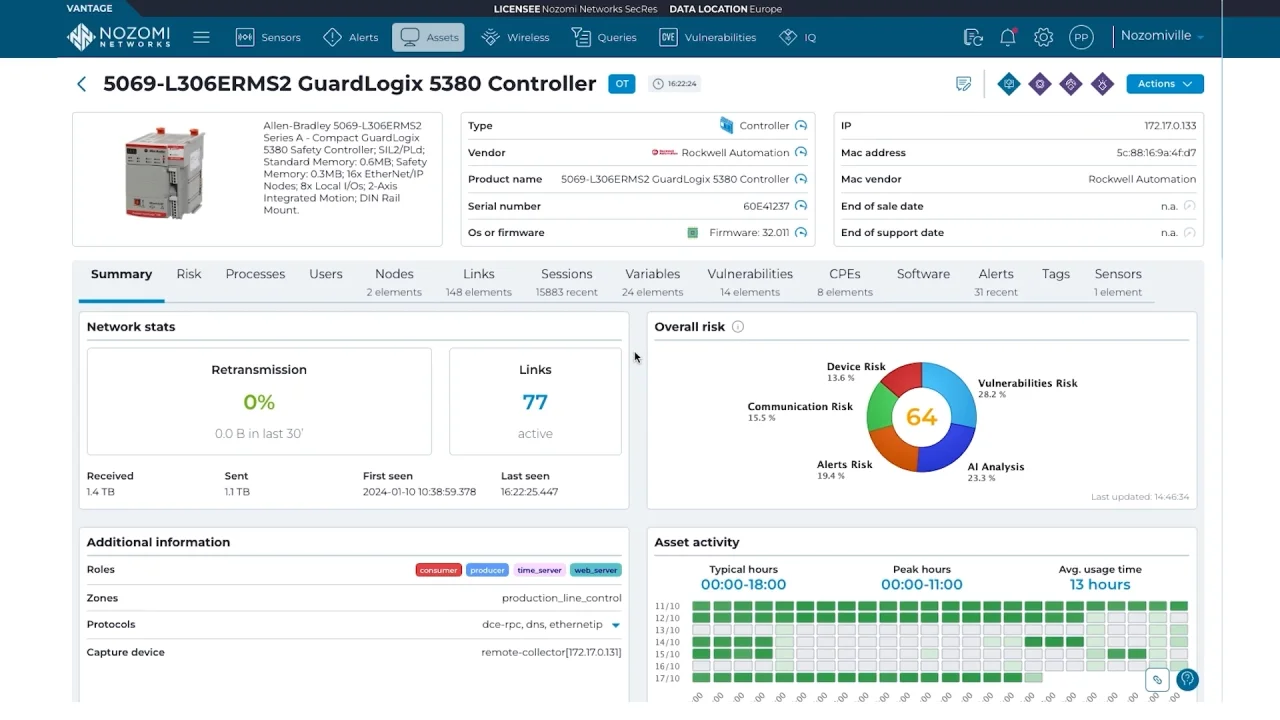 OTセキュリティプラットフォーム | Nozomi Networks