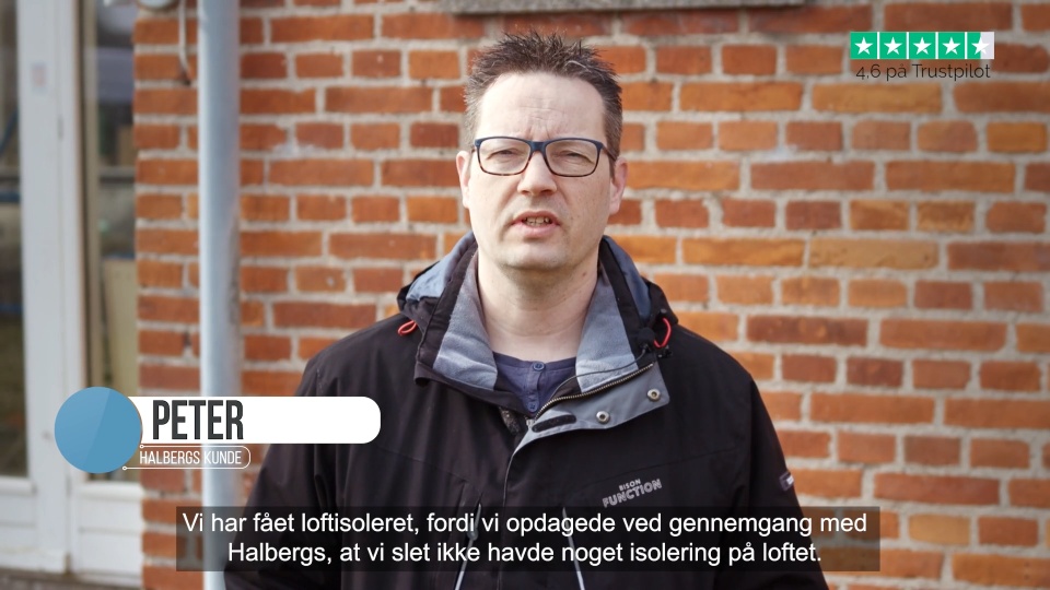 Videoudtalelse fra kunde hos Halbergs