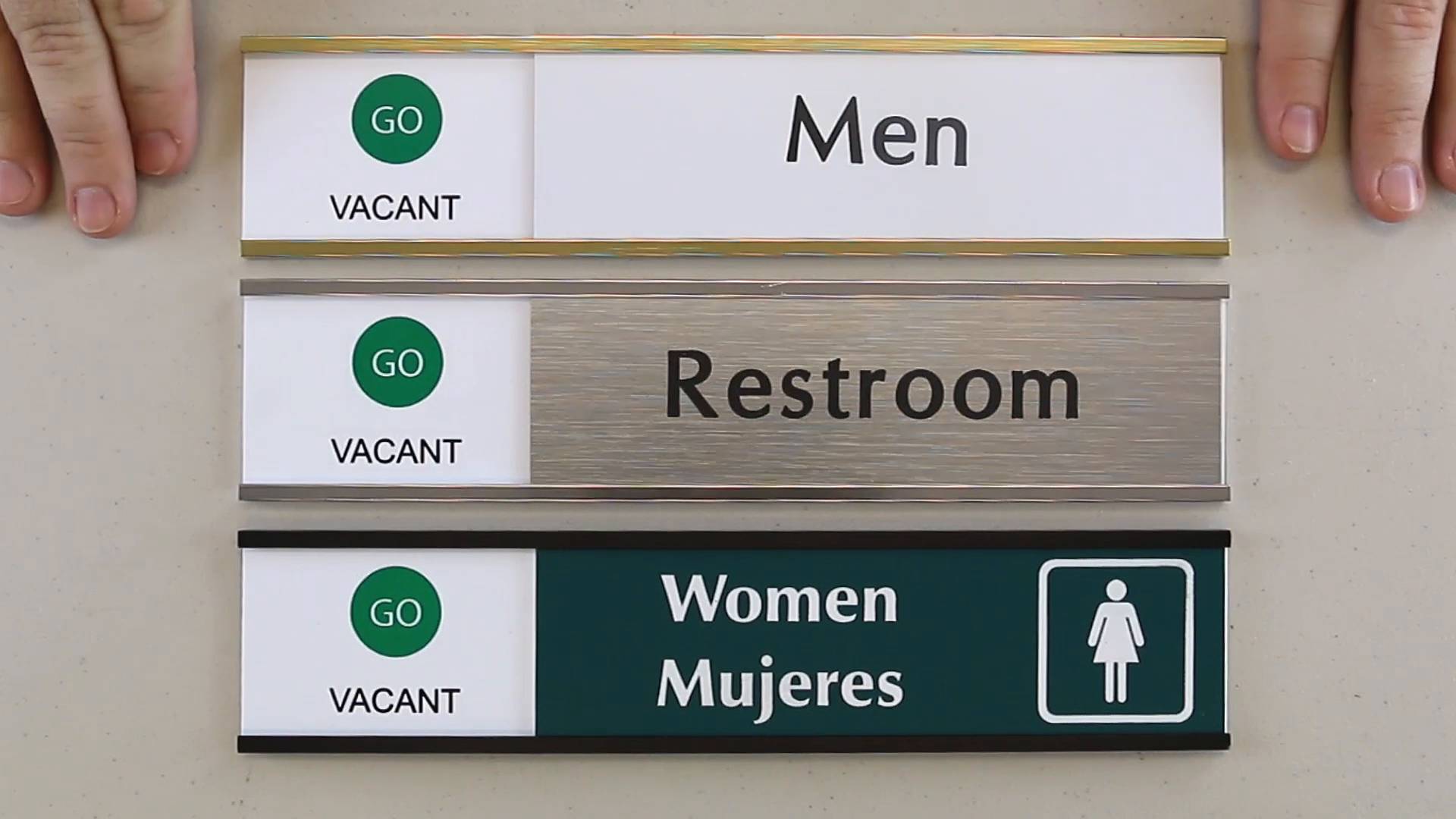Slider Signs For Restroom