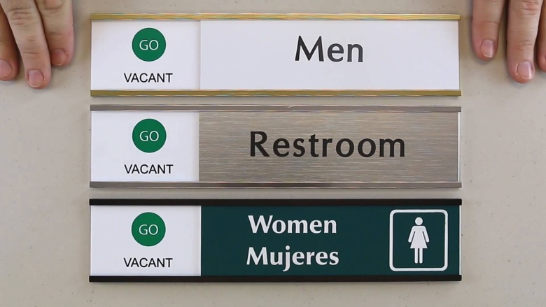 Slider Signs For Restroom