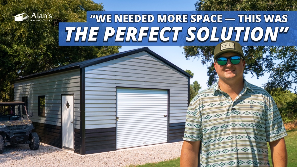 Video thumbnail for 20X25 - VERTICAL GARAGE - TYLER