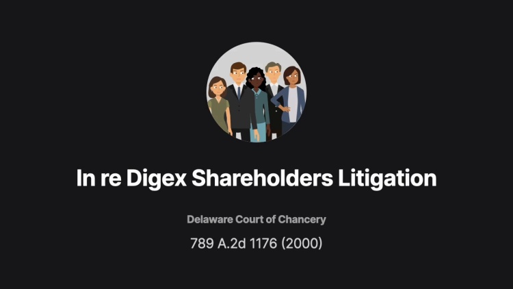 In re Digex Shareholders Litigation