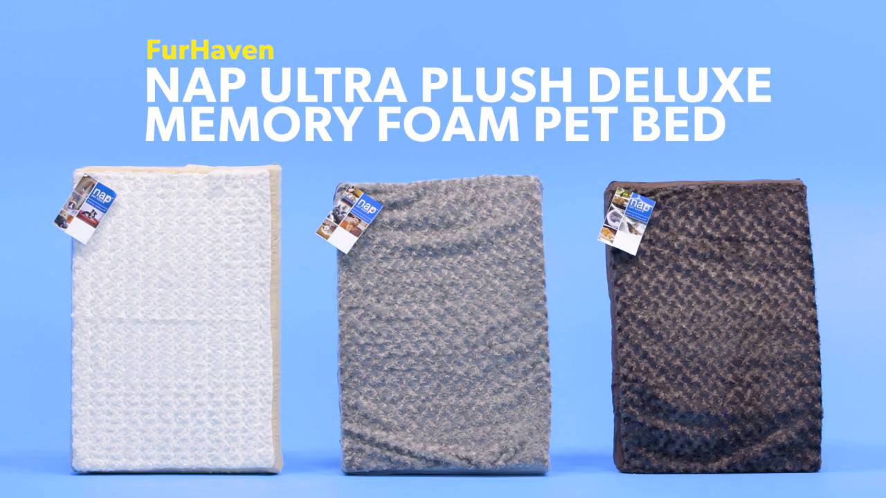 Furhaven nap ultra plush deluxe memory foam dog & cat clearance bed