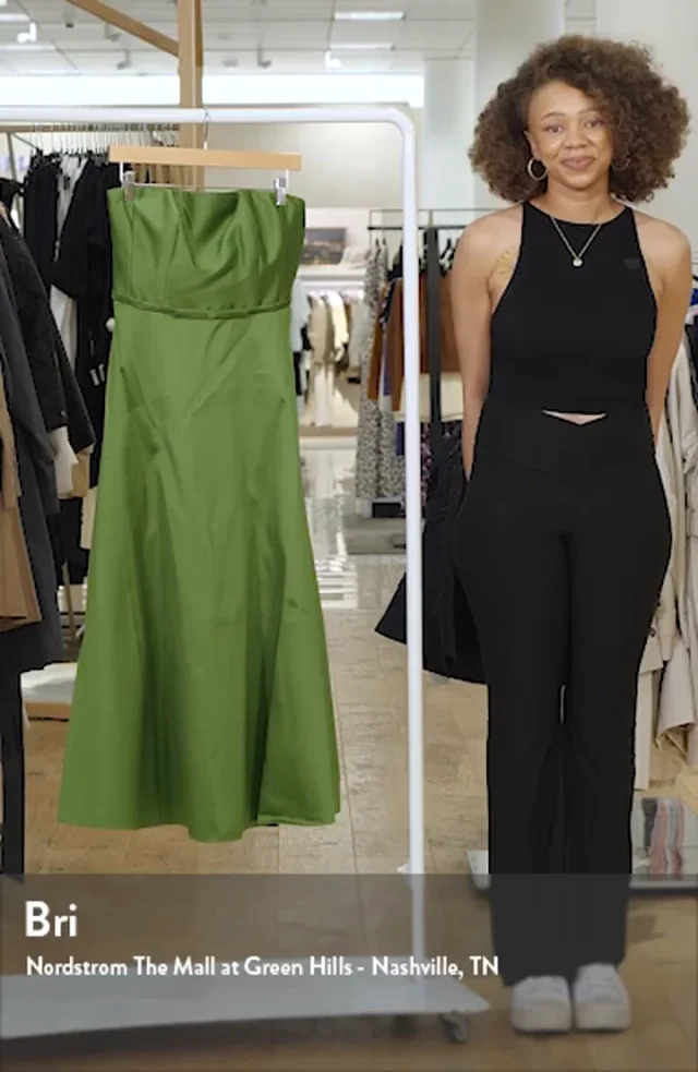 Sachin Babi Darian Strapless Satin A-Line Gown Nordstrom