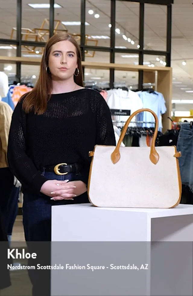 Reformation/Patrizia レザートートバッグ Reformation Oversize Patrizia Canvas & Leather Bag | Nordstrom