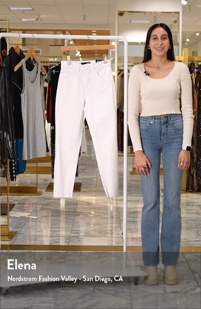 KUT from the Kloth Rachael Fab Ab High Waist Raw Hem Mom Jeans