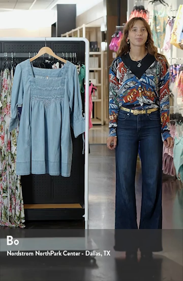 Free People Sonora Chambray Minidress | Nordstrom