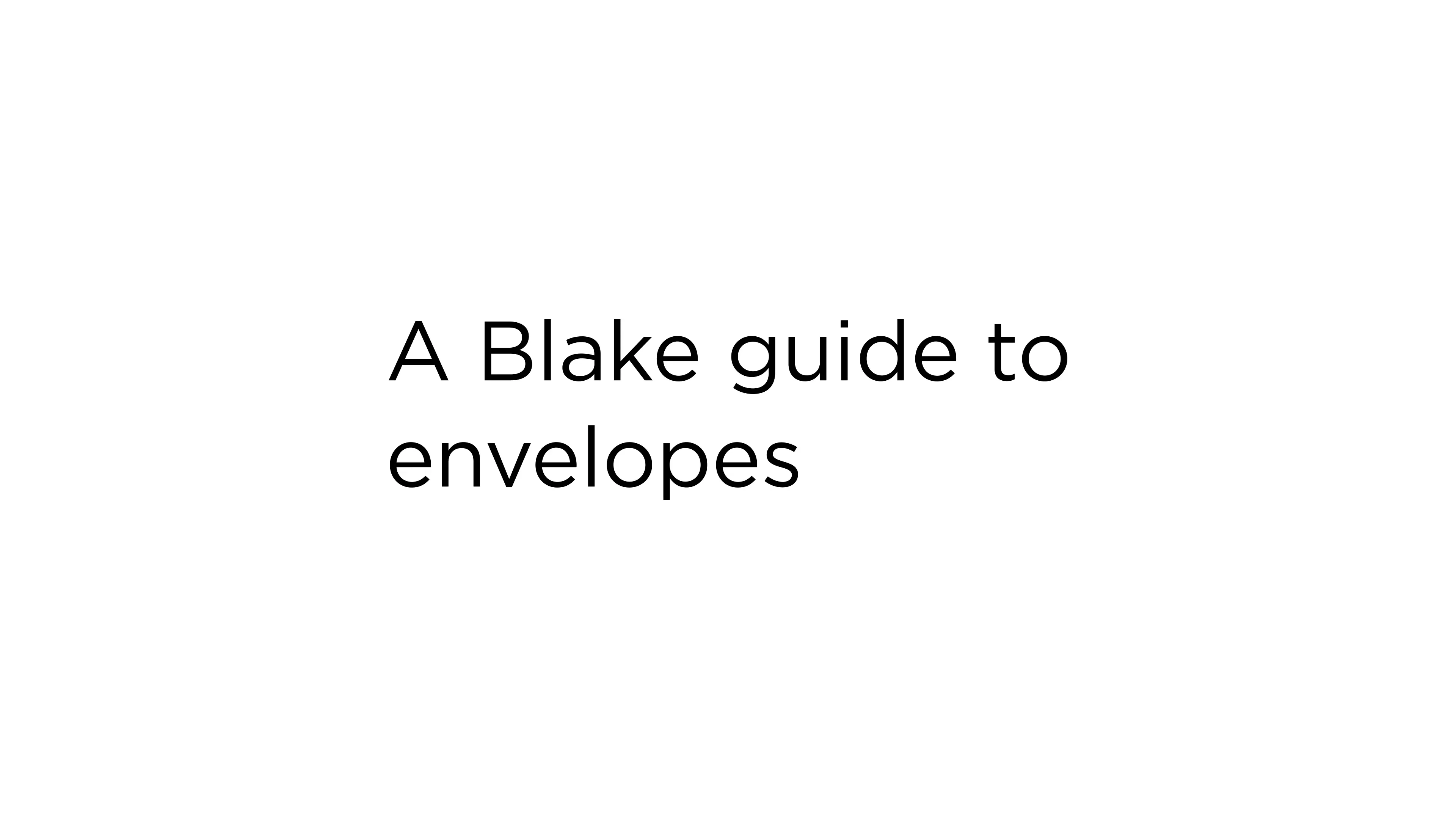 Envelope Size Chart Quick Guide 