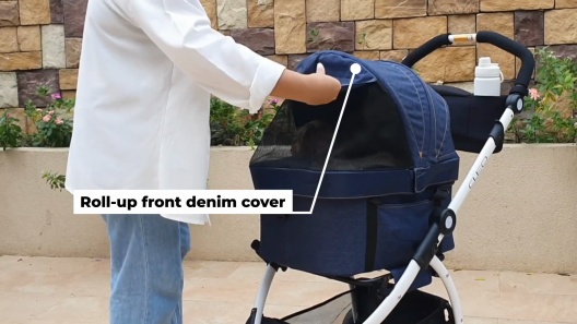 Ibiyaya New CLEO Travel System Cat & Dog Stroller, Medium