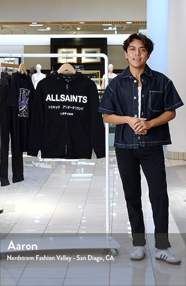 Kids' Underground Oversize Logo Zip Hoodie