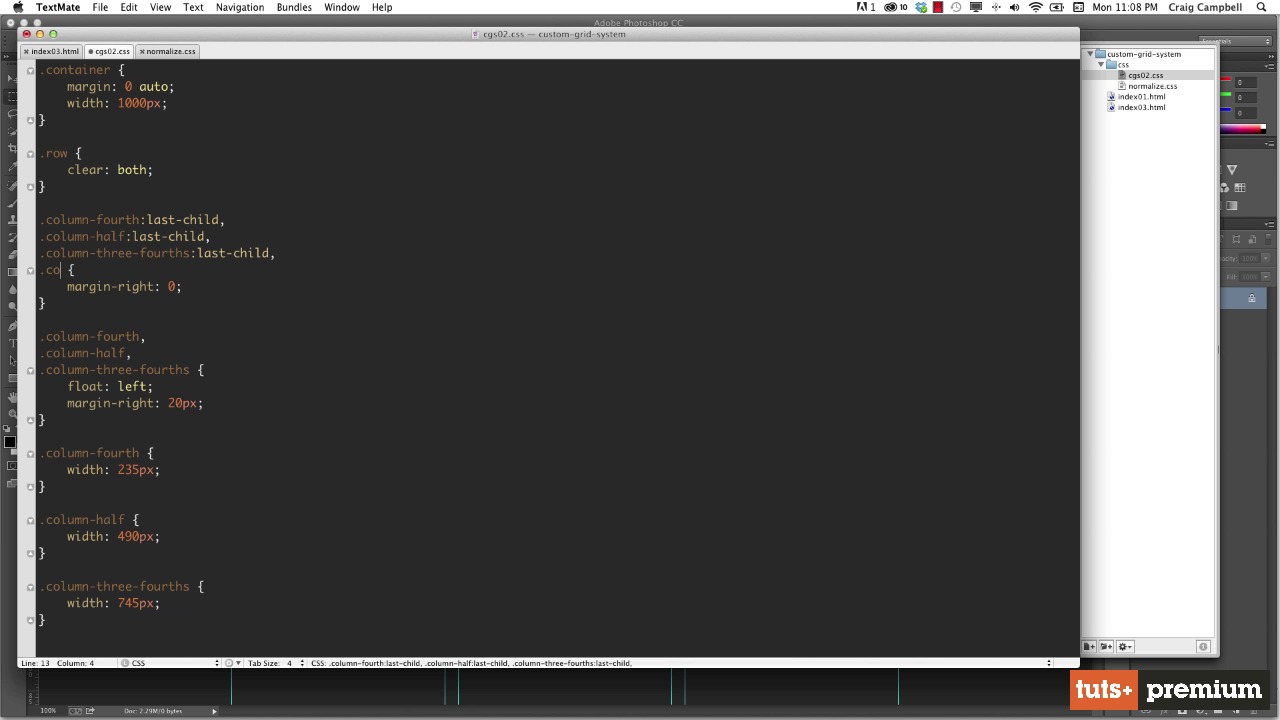 Using Grids in Web Design - Creating a Three-Column Layout