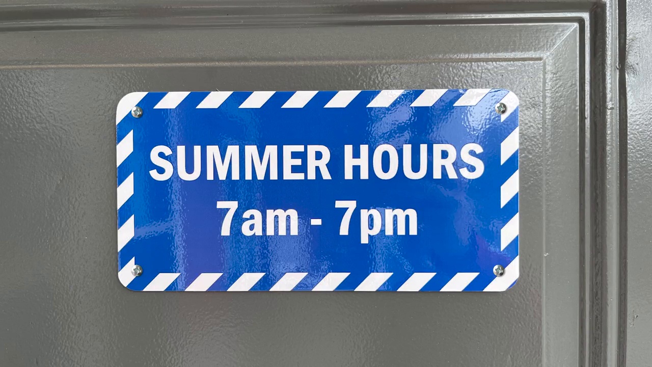 Custom Sign with Striped Border