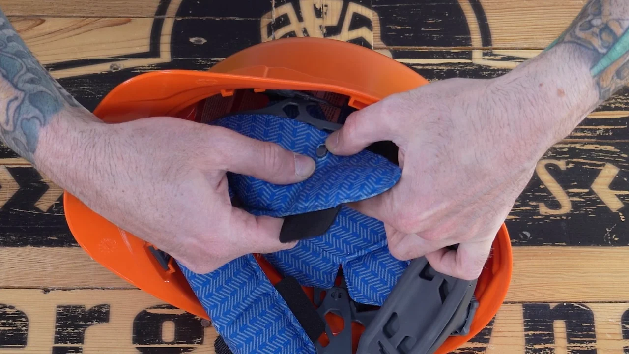 How To Install Chill-Its 6611 Cooling Sweatband in Hard Hats and