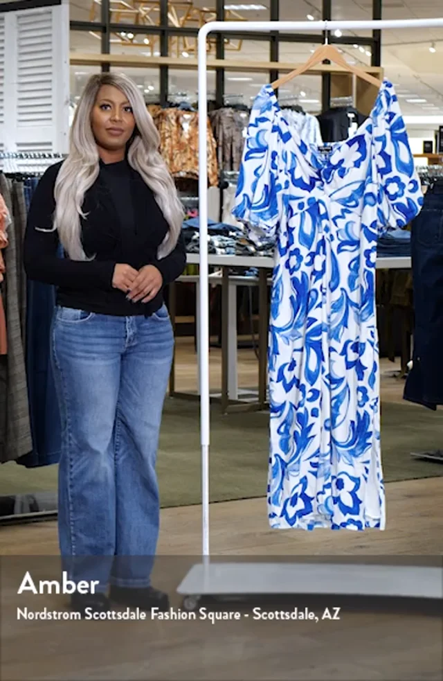 City Chic Nala Print Off the Shoulder Dress Nordstrom