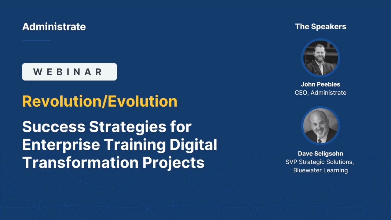 Success Strategies for Enterprise Training Digital Transformation Projects