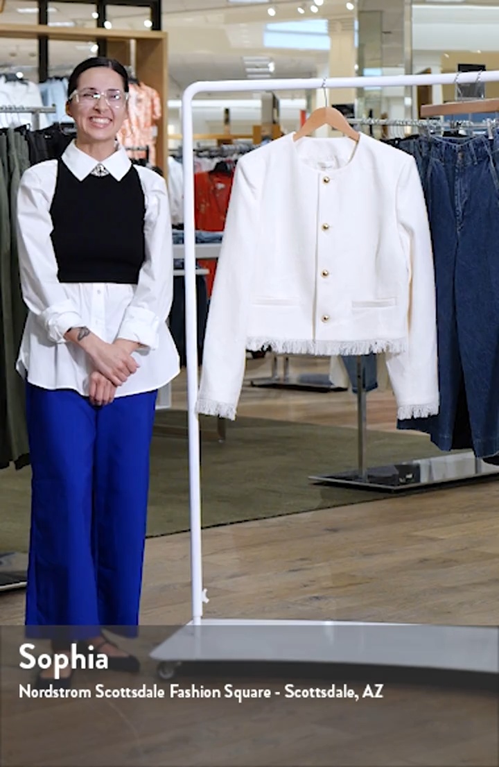 FRAME The Fringe Trim Tweed Jacket | Nordstrom