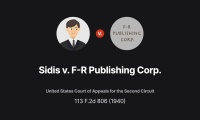 William James Sidis, Petitioner, V. FR Publishing Corporation. US Supreme  Court Transcript of Record with Supporting Pleadings