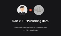 William James Sidis, Petitioner, V. F-R Publishing Corporation