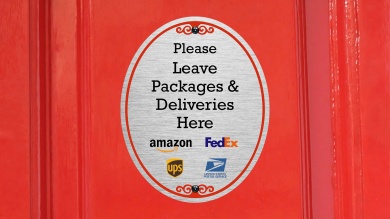 No Junk Mail No Flyers DiamondPlate Door Sign