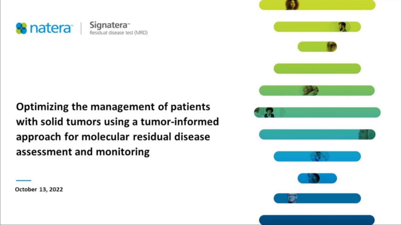 Optimizing the management of patients with solid tumors using a tumor ...