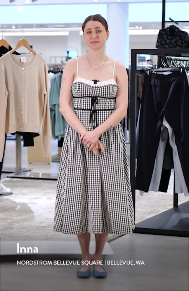 For Love Lemons Georgia Gingham Sleeveless Midi Dress Nordstrom