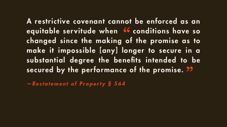 Restrictive Covenants III