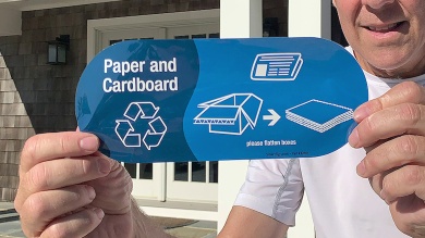 Paper And Cardboard Recycling Sticker