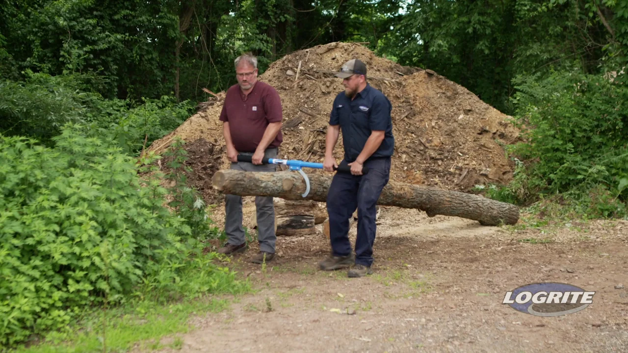 Two man log carrier.