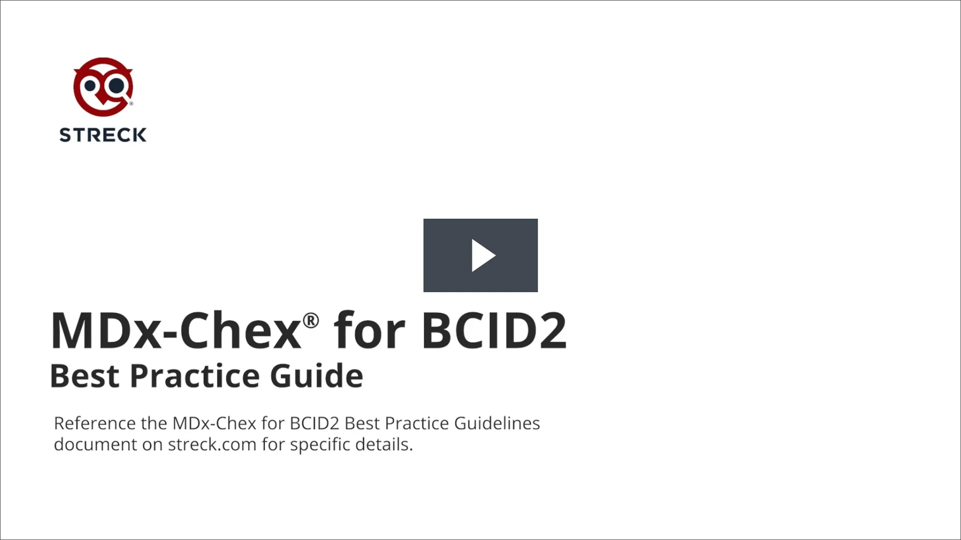 MDx-Chex for BCID2 Molecular Control - Streck