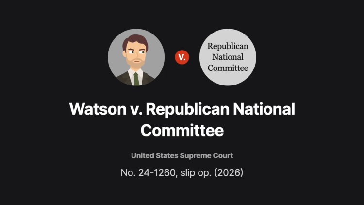 Watson v. Republican National Committee
