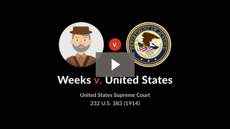 Weeks v. United States - Case Brief - Quimbee