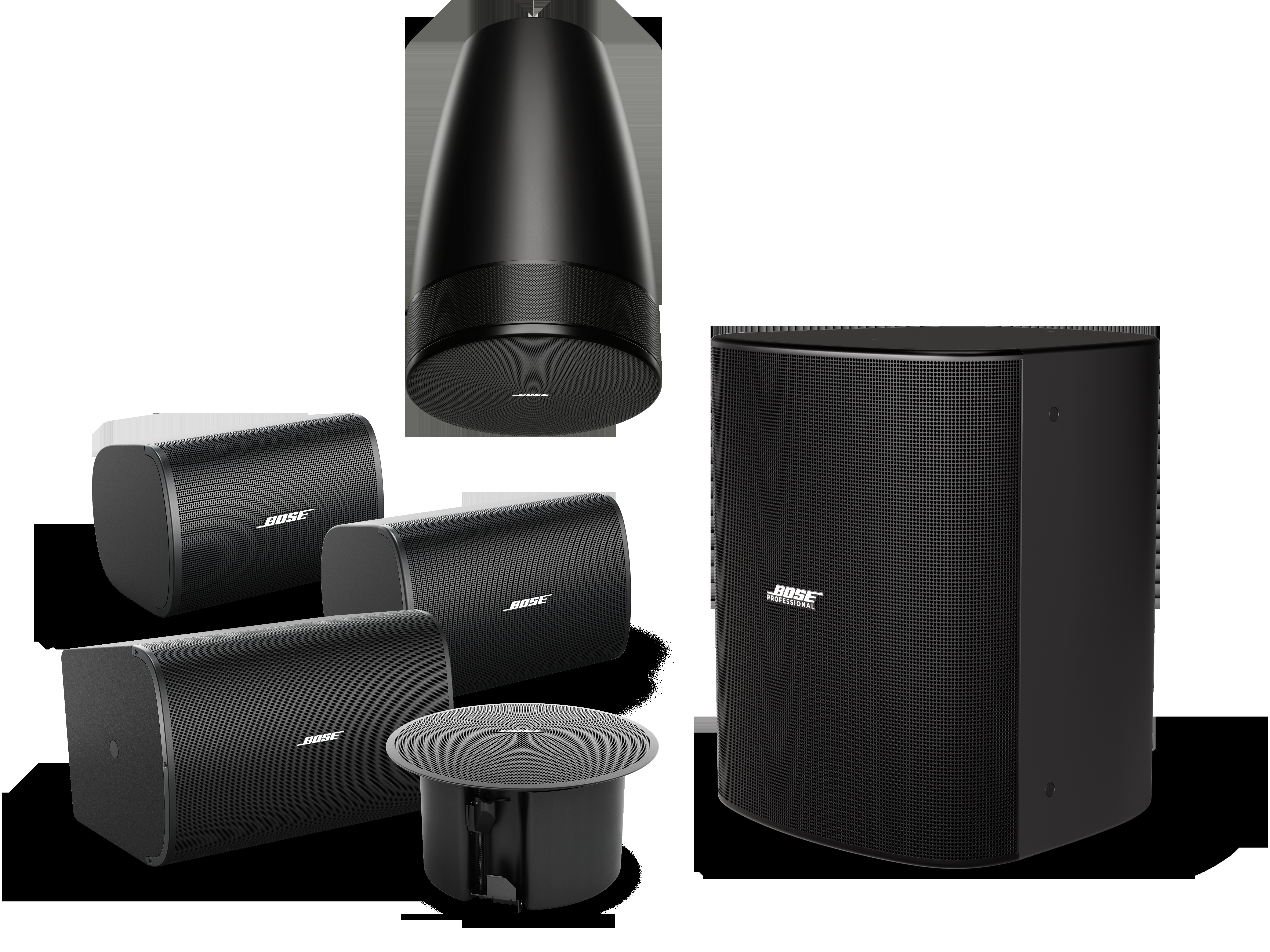 DesignMax シリーズ: プロフェッショナル商業用スピーカー | Bose