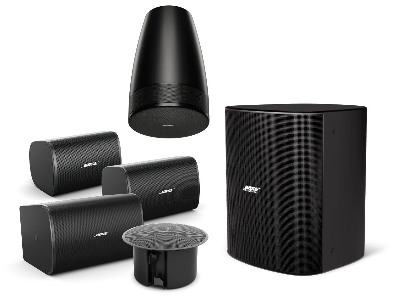 DesignMax シリーズ: プロフェッショナル商業用スピーカー | Bose