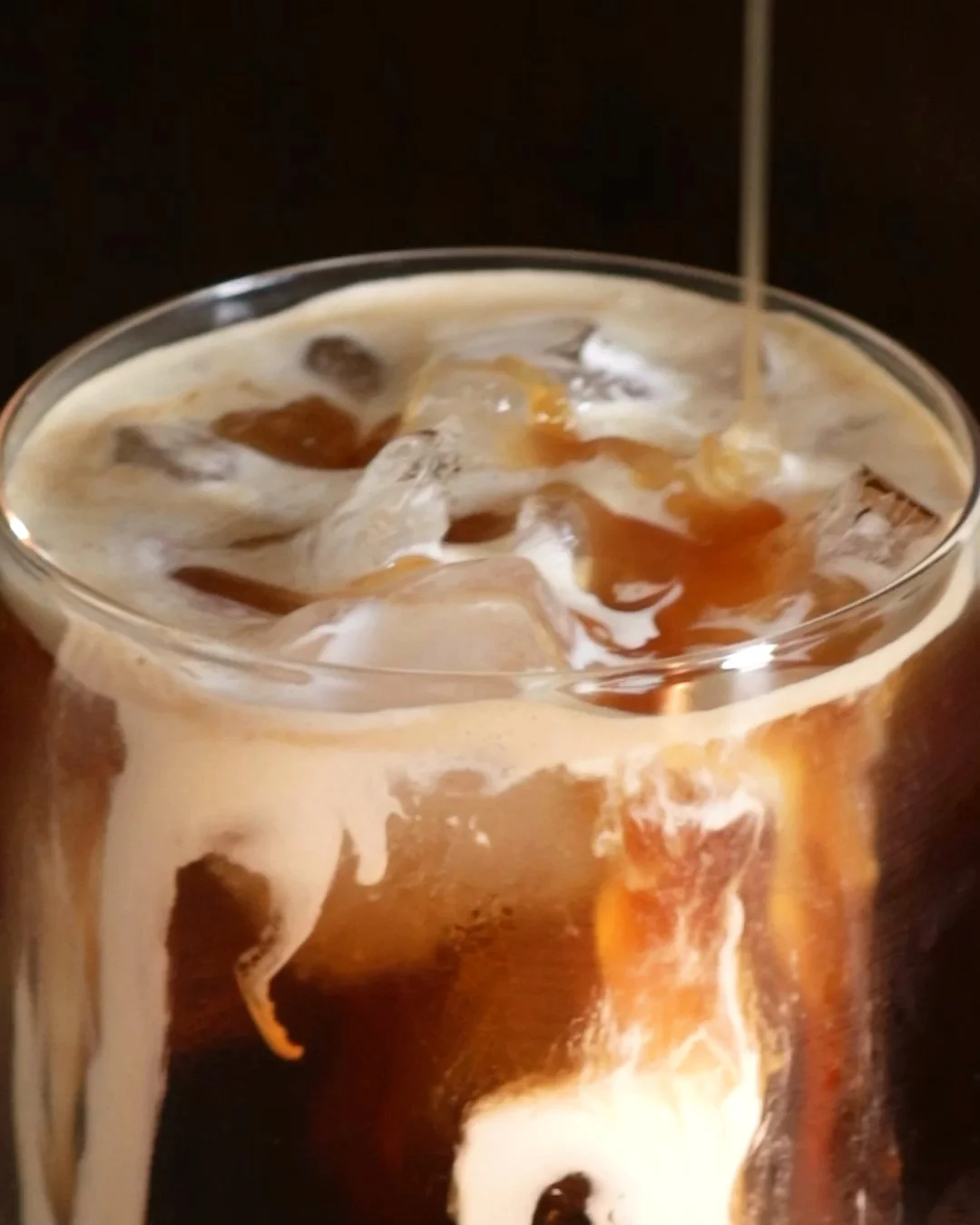 Vietnamese Iced Cold Brew Coffee with Whipped Cream and Caramel