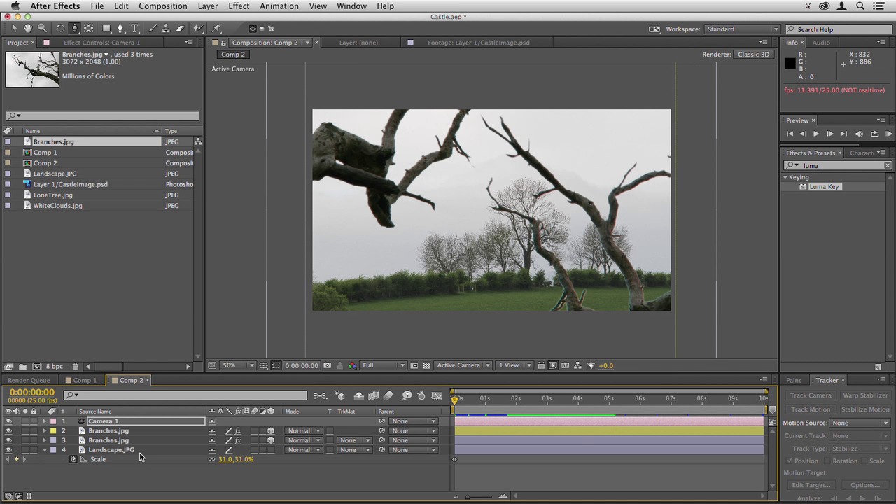 Camera Flythrough In After Effects - Multiplying Photo Elements