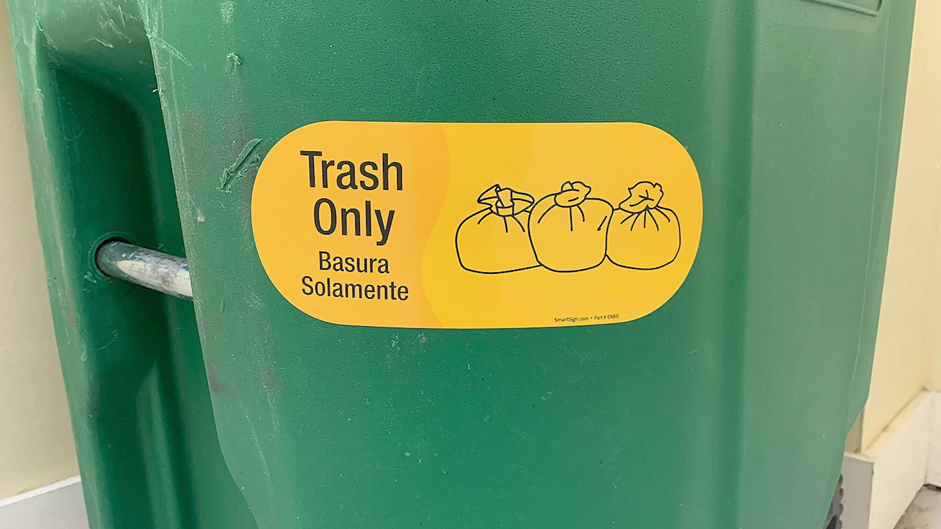 RecycleReminders Label - Trash Only - Bilingual