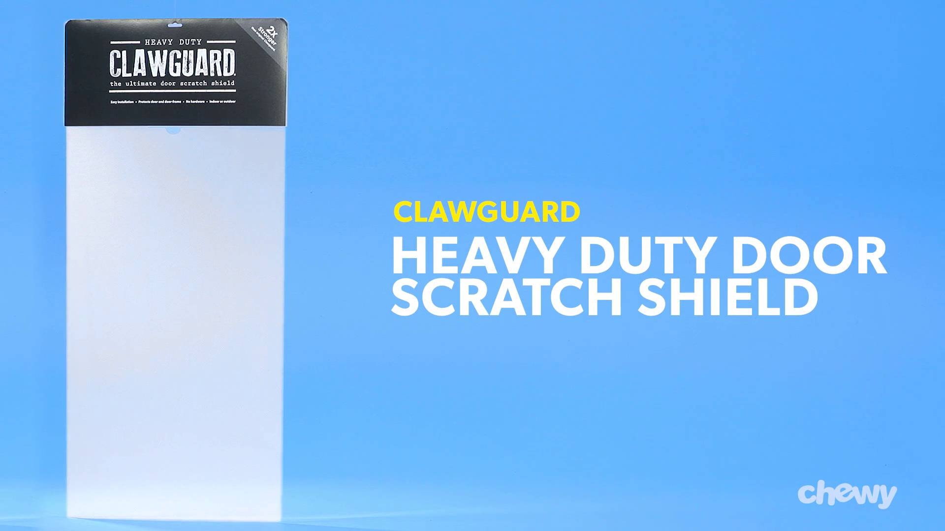 Clawguard heavy duty store door scratch shield