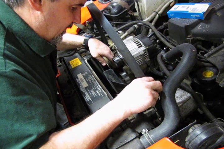 land rover defender fan belt replacement