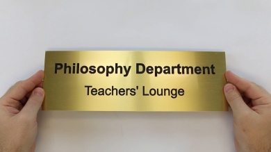 Custom Engraved Brass Sign