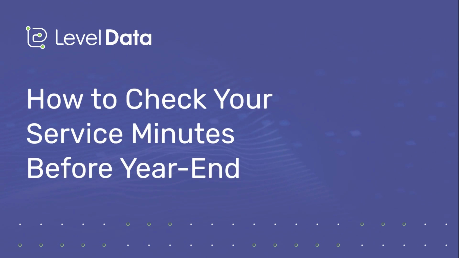 Brolly: How to Check Your Service Minutes Before Year-End