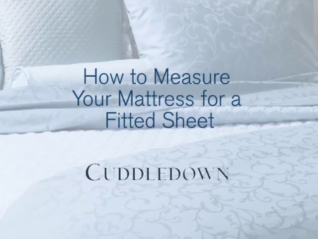 How to Measure for a Fitted Sheet - Cuddledown