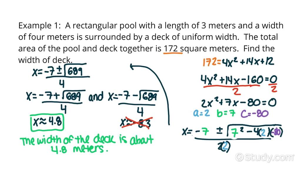 how-to-solve-a-word-problem-using-a-quadratic-equation-with-irrational