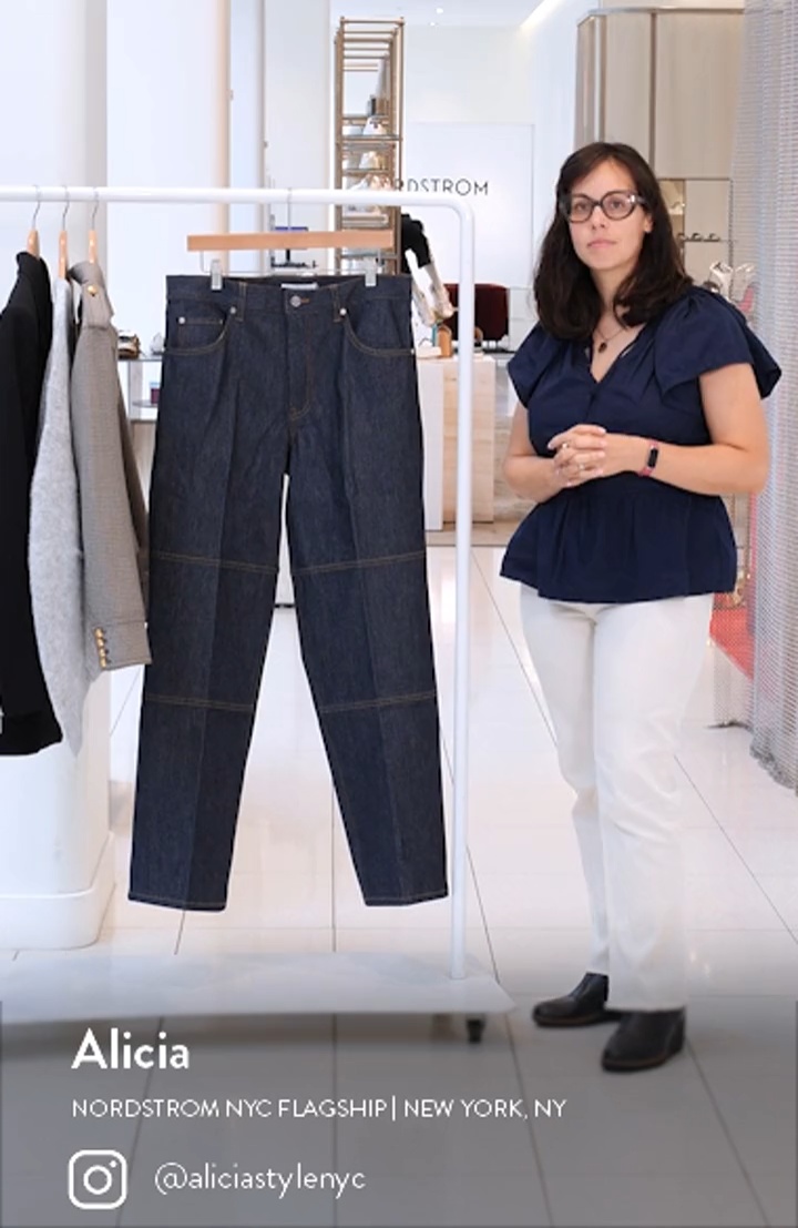 Dual Zip Carpenter Straight Leg Jeans