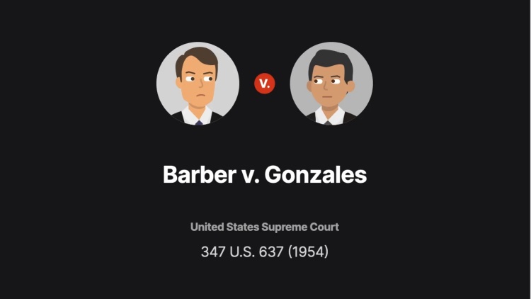 Barber v. Gonzales