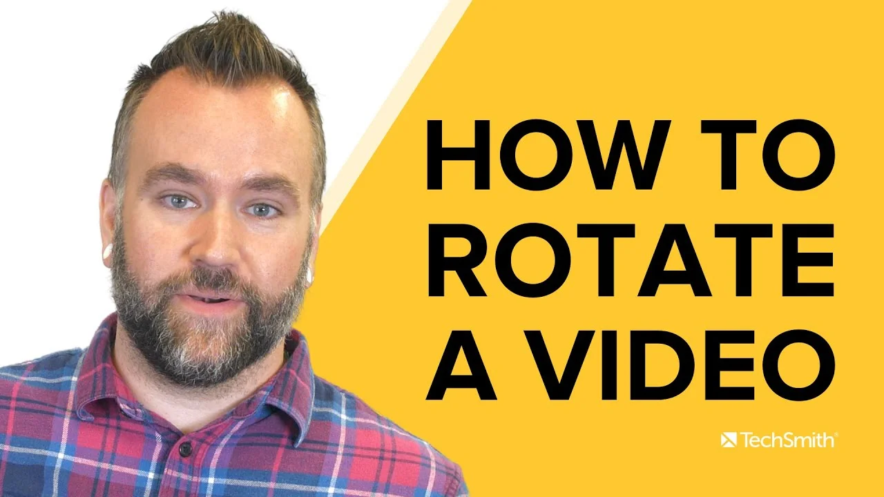 How To Rotate a Video in Camtasia