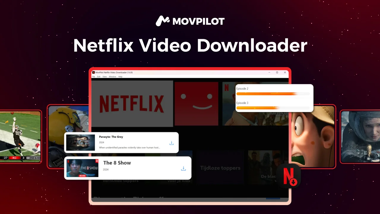 MovPilot Netflix Video Downloader - Product Demo