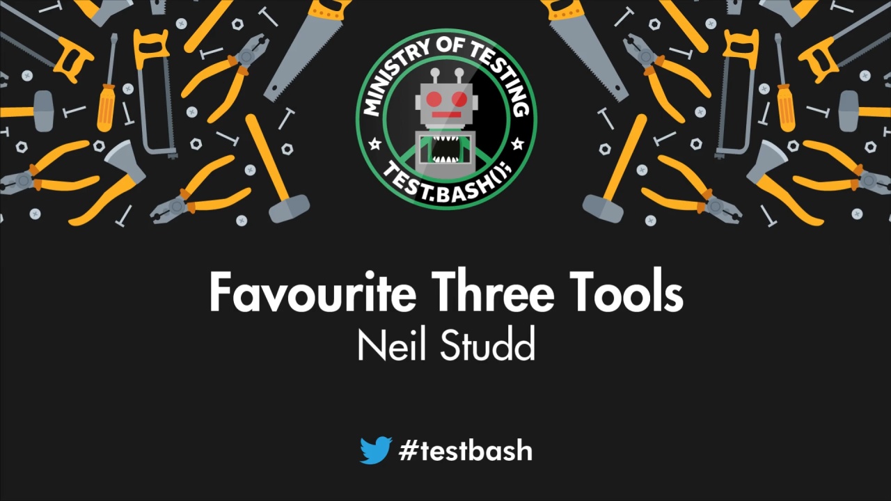 Favourite Three Tools with Neil Studd image